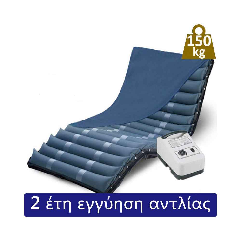 Σετ αερόστρωμα κατακλίσεων σωληνωτό με ραβδώσεις και αντλία Mobiak Αεροστρώματα κατακλίσεων με αντλία