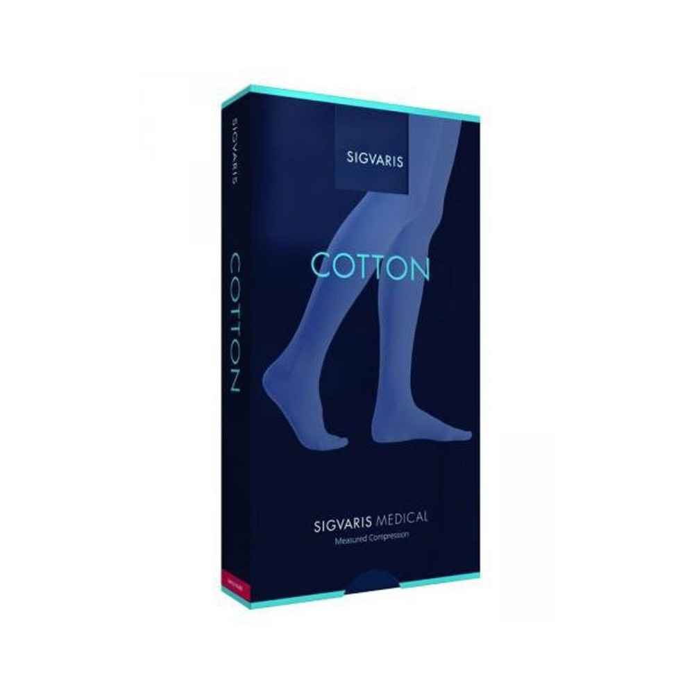Κάλτσες κάτω γόνατος Sigvaris Cotton 2 AD Κλάση 2 Μπεζ | Μήκος Long Κάλτσες κάτω γόνατος