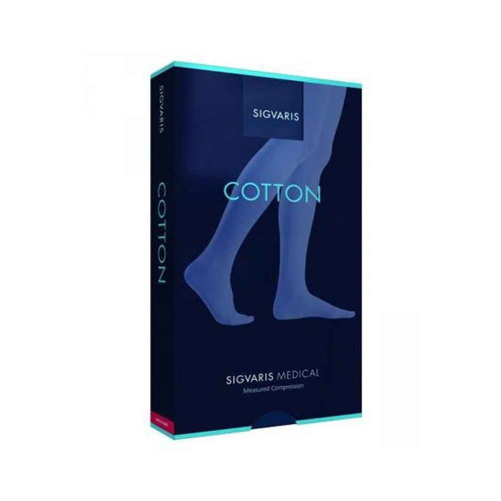 Κάλτσες ριζομηρίου Sigvaris Cotton 2 Κλάση 2 Μπεζ με Ανοιχτά δάκτυλα | Μήκος Short Κάλτσες ριζομηρίου