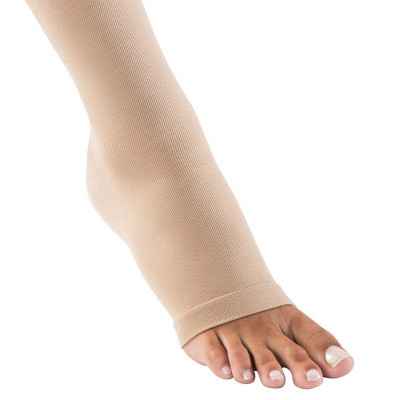 Κάλτσες ριζομηρίου Sigvaris Cotton 2 Κλάση 2 Μπεζ με Ανοιχτά δάκτυλα | Μήκος Short Κάλτσες ριζομηρίου