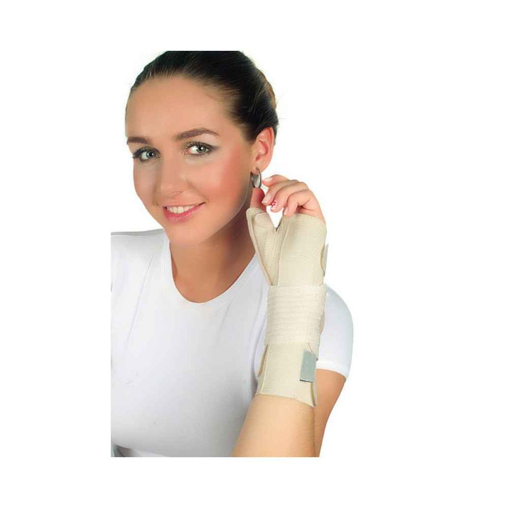 Νάρθηκας καρπού - αντίχειρα Spica Medical Brace μήκους 19 cm Μπεζ | Αριστερός Καρπός - Άκρα χείρα