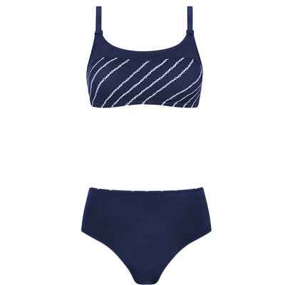Μαγιό μαστεκτομής Amoena Timeless Chic Bikini Set Μπλε Μαγιό μαστεκτομής Amoena