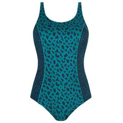 Μαγιό μαστεκτομής ολόσωμο Amoena Manila FB | Πετρόλ Μαγιό μαστεκτομής Amoena