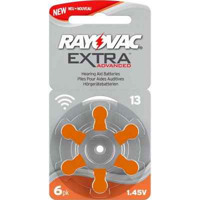 Μπαταρίες ακουστικών βαρηκοΐας Rayovac Extra Advanced 312 (6 τμχ) Μπαταρίες ακουστικών βαρηκοΐας