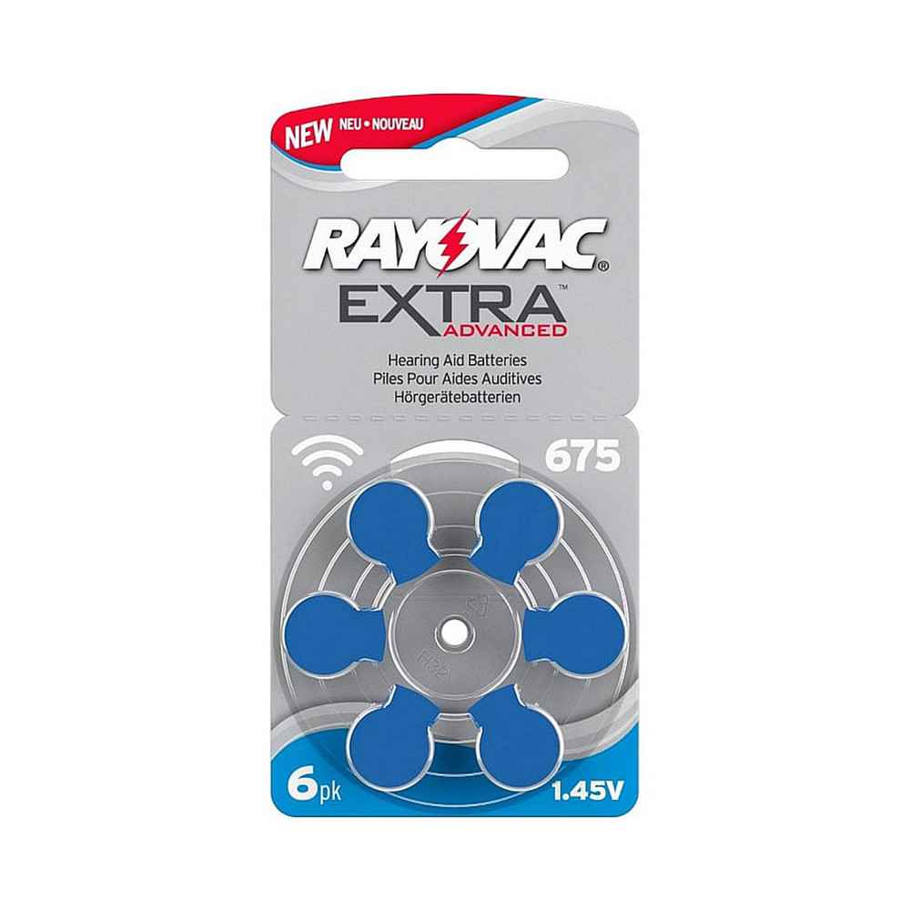Μπαταρίες ακουστικών βαρηκοΐας Rayovac Extra Advanced 675 (6τμχ) Μπαταρίες ακουστικών βαρηκοΐας