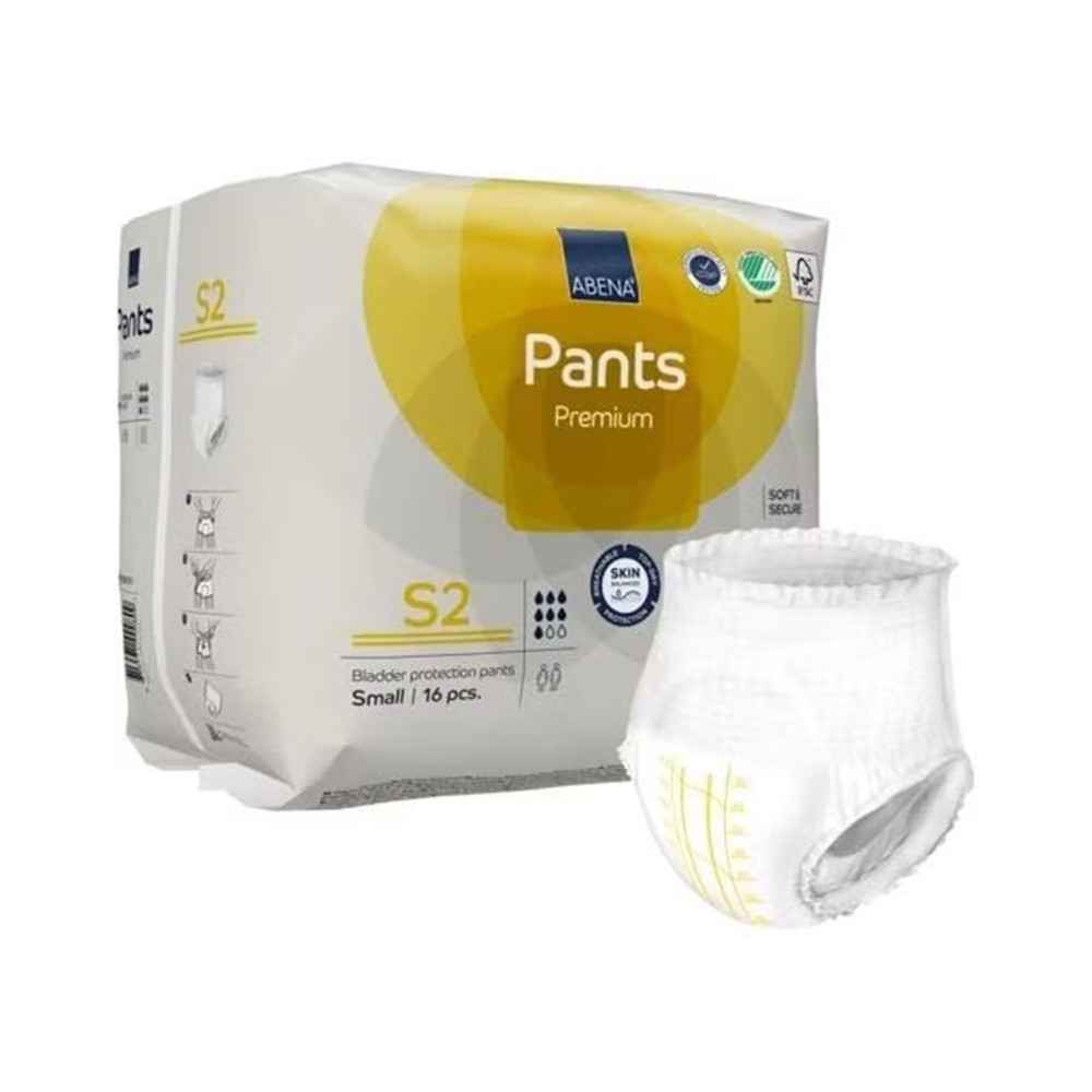 Βρακάκι - Slip νύχτας βαριάς ακράτειας Abena Pants Premium S2 Small 16 τμχ Πάνες βρακάκι ακράτειας