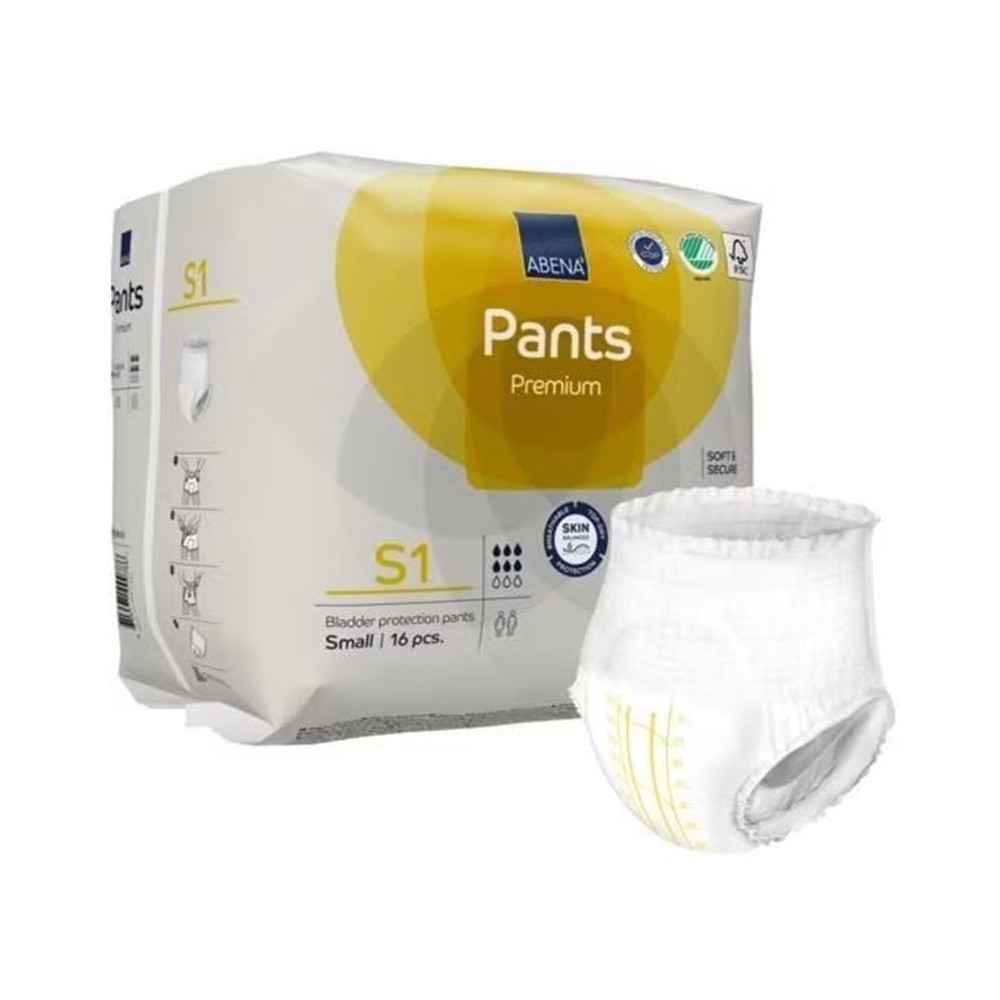 Πάνες βρακάκι ημέρας μεγάλης ακράτειας Abena Pants Premium S1 Small 16 τμχ Πάνες βρακάκι ακράτειας