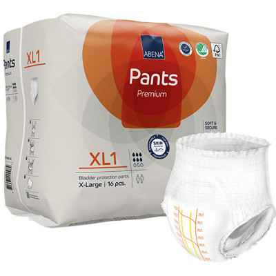 Πάνες βρακάκι ημέρας μεγάλης ακράτειας Abena Premium XL1 Extra Large 16 τμχ Πάνες βρακάκι ακράτειας