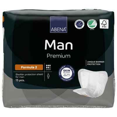 Αντρικό επίθεμα ακράτειας Abri Man Formula-2 15τμχ Σερβιέτες ακράτειας Abena