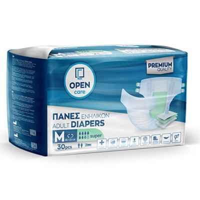 Πάνες ακράτειας ημέρας Open Care Economy Pack No2 Medium 30 τμχ. Πάνες ακράτειας με αυτοκόλλητο