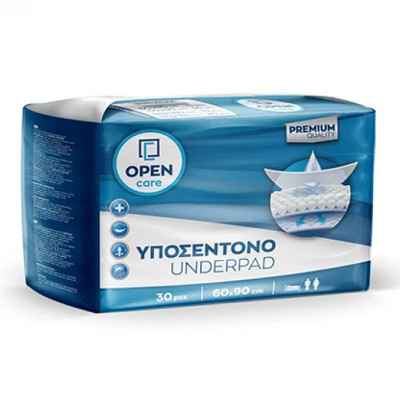 Υποσέντονα Open Care 60 x 90 cm συσκ. 30 τμχ Υποσέντονα ακράτειας