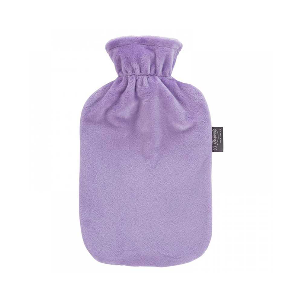 Θερμοφόρα νερού με κάλυμμα βελουτέ Fashy 2 Lit | Λιλά Θερμοφόρες νερού
