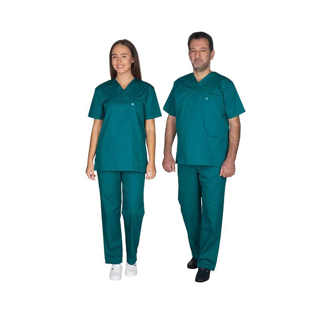 Σετ στολή ιατρική Unisex Alezi | Σκούρο Πράσινο Στολές Ιατρών / Νοσηλευτών Unisex