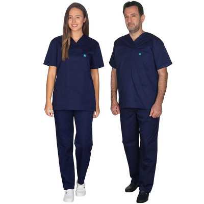 Σετ στολή ιατρών - Νοσηλευτών Alezi Unisex | Navy Blue Στολές Ιατρών / Νοσηλευτών Unisex