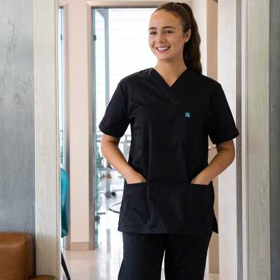 Σετ στολή Νοσηλευτών & Ιατρών Alezi Unisex | Μαύρο Στολές Ιατρών / Νοσηλευτών Unisex
