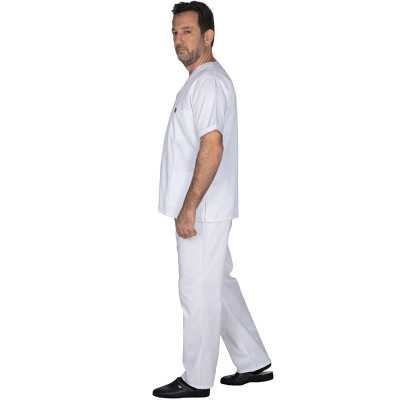 Σετ στολή Λευκή Νοσηλευτικής Alezi Unisex Στολές Ιατρών / Νοσηλευτών Unisex