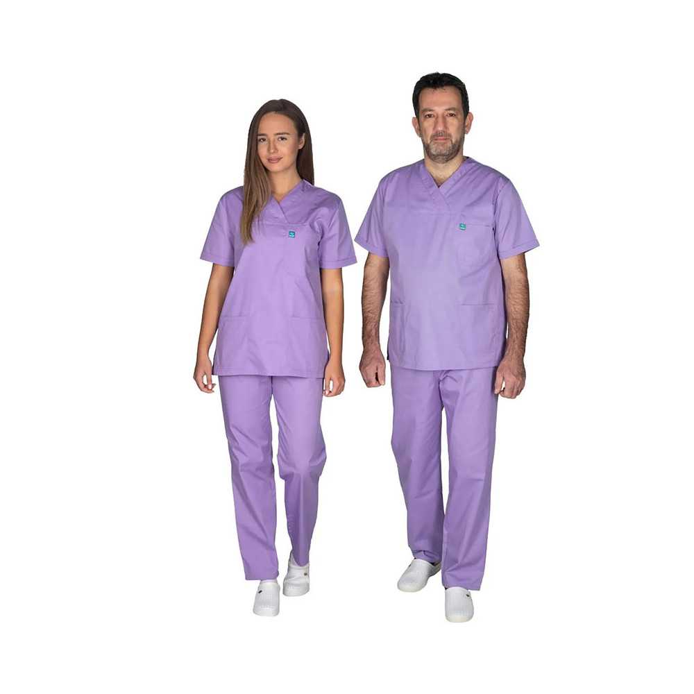 Ιατρική στολή Set Alezi Unisex | Μωβ Στολές Ιατρών / Νοσηλευτών Unisex