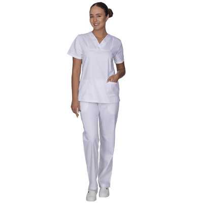 Σετ στολή νοσηλεύτριας Alezi Classic Fit | Λευκό Στολές γυναικείες Classic Fit