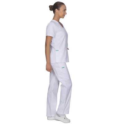 Σετ στολή νοσηλεύτριας Alezi Classic Fit | Λευκό Στολές γυναικείες Classic Fit