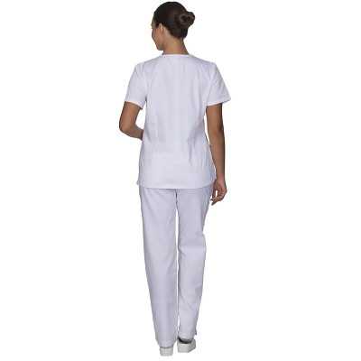 Σετ στολή νοσηλεύτριας Alezi Classic Fit | Λευκό Στολές γυναικείες Classic Fit