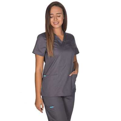 Σετ γυναικεία νοσοκομειακή στολή Alezi Classic Fit | Γκρι Στολές γυναικείες Classic Fit