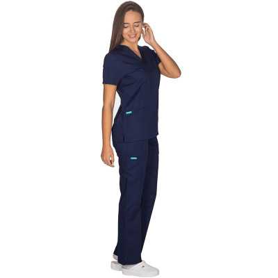 Σετ ιατρική στολή γυναικεία Alezi Classic Fit | Navy Blue Στολές γυναικείες Classic Fit