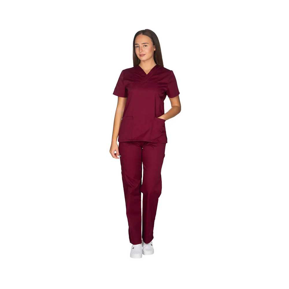 Γυναικεία στολή Νοσηλευτριών & Ιατρών Alezi Classic Fit | Μπορντό Στολές γυναικείες Classic Fit