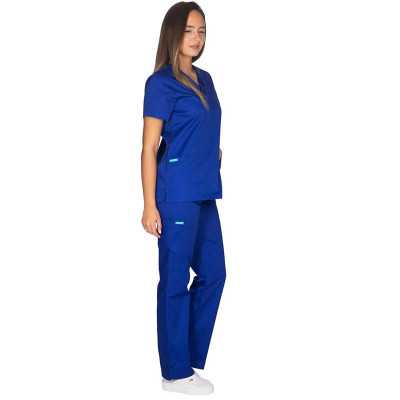 Σετ στολή Ιατρών & Νοσηλευτών γυναικεία Alezi Classic Fit | Μπλε Στολές γυναικείες Classic Fit