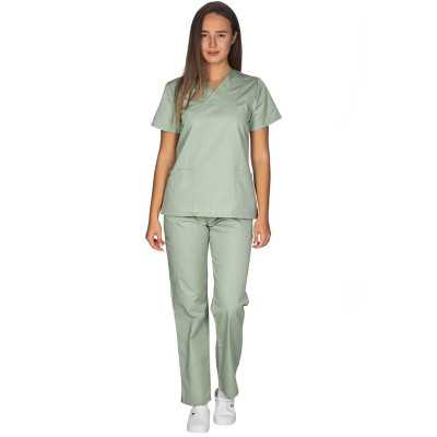 Σετ νοσοκομειακή στολή γυναικεία Alezi Classic Fit | Λαδί Στολές γυναικείες Classic Fit