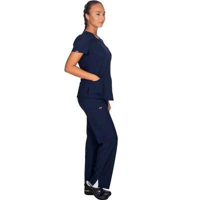 Σετ ιατρική στολή Stretch γυναικεία Alezi | Navy Blue Στολές γυναικείες Stretch
