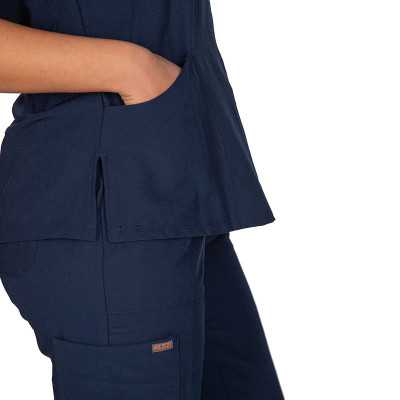 Σετ ιατρική στολή Stretch γυναικεία Alezi | Navy Blue Στολές γυναικείες Stretch