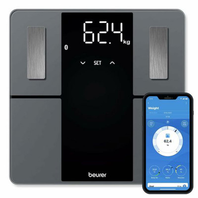 Ζυγαριά μπάνιου - λιπομετρητής Beurer BF 500 Super Black Bluetooth Διαγνωστικές ζυγαριές λιπομέτρησης