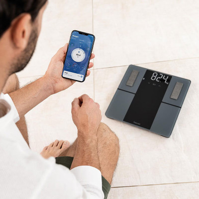 Ζυγαριά μπάνιου - λιπομετρητής Beurer BF 500 Super Black Bluetooth Διαγνωστικές ζυγαριές λιπομέτρησης