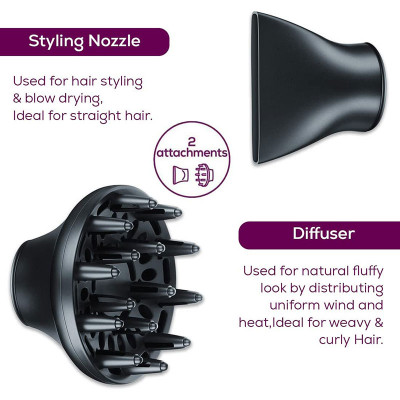 Πιστολάκι μαλλιών με ιονισμό Triple Ionic Beurer HC 80 | 2200 Watts Σεσουάρ - Βούρτσες - Πρέσες μαλλιών