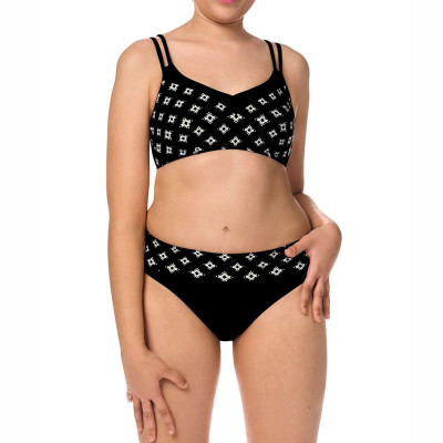 Μαγιό μαστεκτομής Amoena Palermo SB Bikini Set | Μαύρο Μαγιό μαστεκτομής Amoena