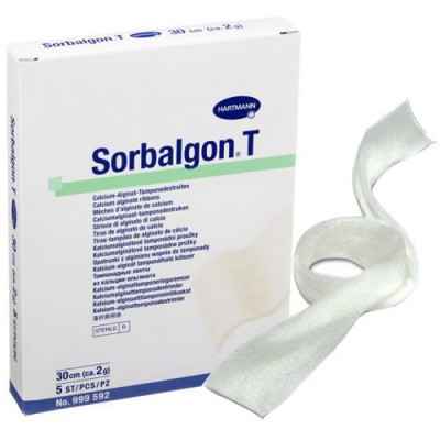 Επίθεμα κορδόνι Sorbalgon T 2g/30cm 5τεμ. Αλγινικά επιθέματα κατακλίσεων Hartmann Sorbalgon