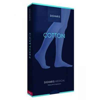 Κάλτσες κάτω γόνατος Sigvaris Cotton 2 AD Κλάση 2 Μπεζ | Μήκος Normal Κάλτσες κάτω γόνατος