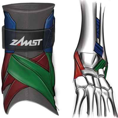 Δεξιά αθλητιατρική επιστραγαλίδα Zamst A2-DX (ισχυρή υποστήριξη) Αθλητιατρικά Zamst - Αστράγαλος