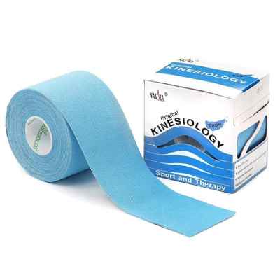 Επίδεσμος κινησιοθεραπείας Kinesiology tape Nasara® 5cm x 5m Γαλάζιο Προϊόντα Taping