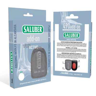 Υποπτέρνια αποφόρτισης Saluber Add-On 490 με Alcantara® Πέλμα