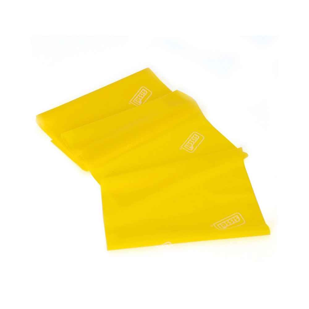 Eλαστικός ιμάντας άσκησης 2.5m x 15cm Sissel Fitband Essential Light κίτρινος Λάστιχα - Ιμάντες γυμναστικής