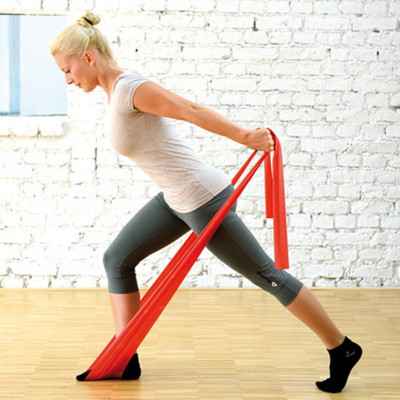 Eλαστικός ιμάντας άσκησης 2.5m x 15cm Sissel Fitband Essential Medium κόκκινος Λάστιχα - Ιμάντες γυμναστικής