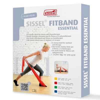 Eλαστικός ιμάντας άσκησης 2.5m x 15cm Sissel Fitband Essential Medium κόκκινος Λάστιχα - Ιμάντες γυμναστικής