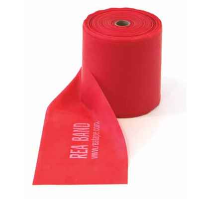 Ελαστικός Ιμάντας Άσκησης 46 μέτρα REA Elastic Band Medium Κόκκινος Λάστιχα - Ιμάντες γυμναστικής