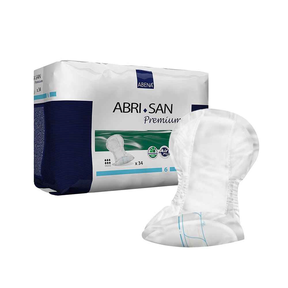Σερβιέτες ακράτειας Abena Abri San Premium No6 34τμχ Σερβιέτες ακράτειας Abena