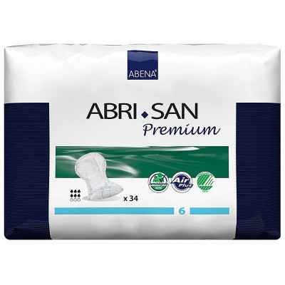 Σερβιέτες ακράτειας Abena Abri San Premium No6 34τμχ Σερβιέτες ακράτειας Abena