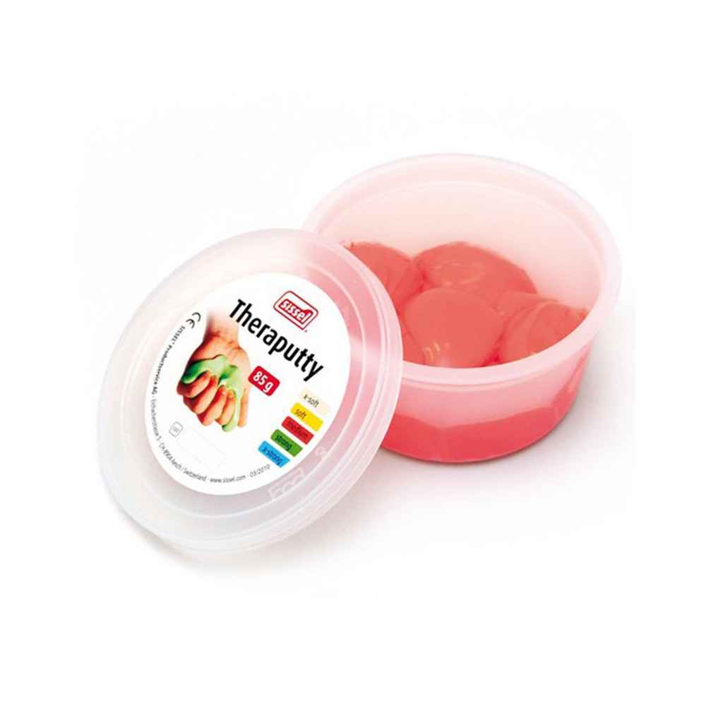 Θεραπευτική πλαστελίνη Sissel Theraputty Medium - Κόκκινο Άσκηση άκρας χείρας