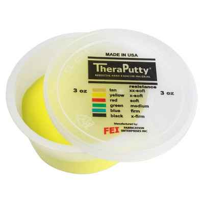 Θεραπευτική πλαστελίνη εξάσκησης CanDo® Theraputty X-Μαλακή Κίτρινη Άσκηση άκρας χείρας