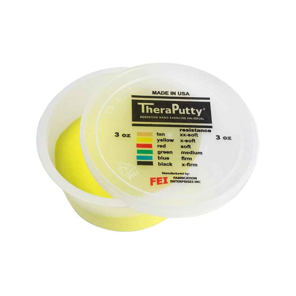 Θεραπευτική πλαστελίνη εξάσκησης CanDo® Theraputty X-Μαλακή Κίτρινη Άσκηση άκρας χείρας