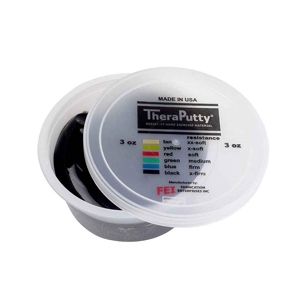 Θεραπευτική πλαστελίνη εξάσκησης CanDo® Theraputty X-Σφιχτή Μαύρη Άσκηση άκρας χείρας
